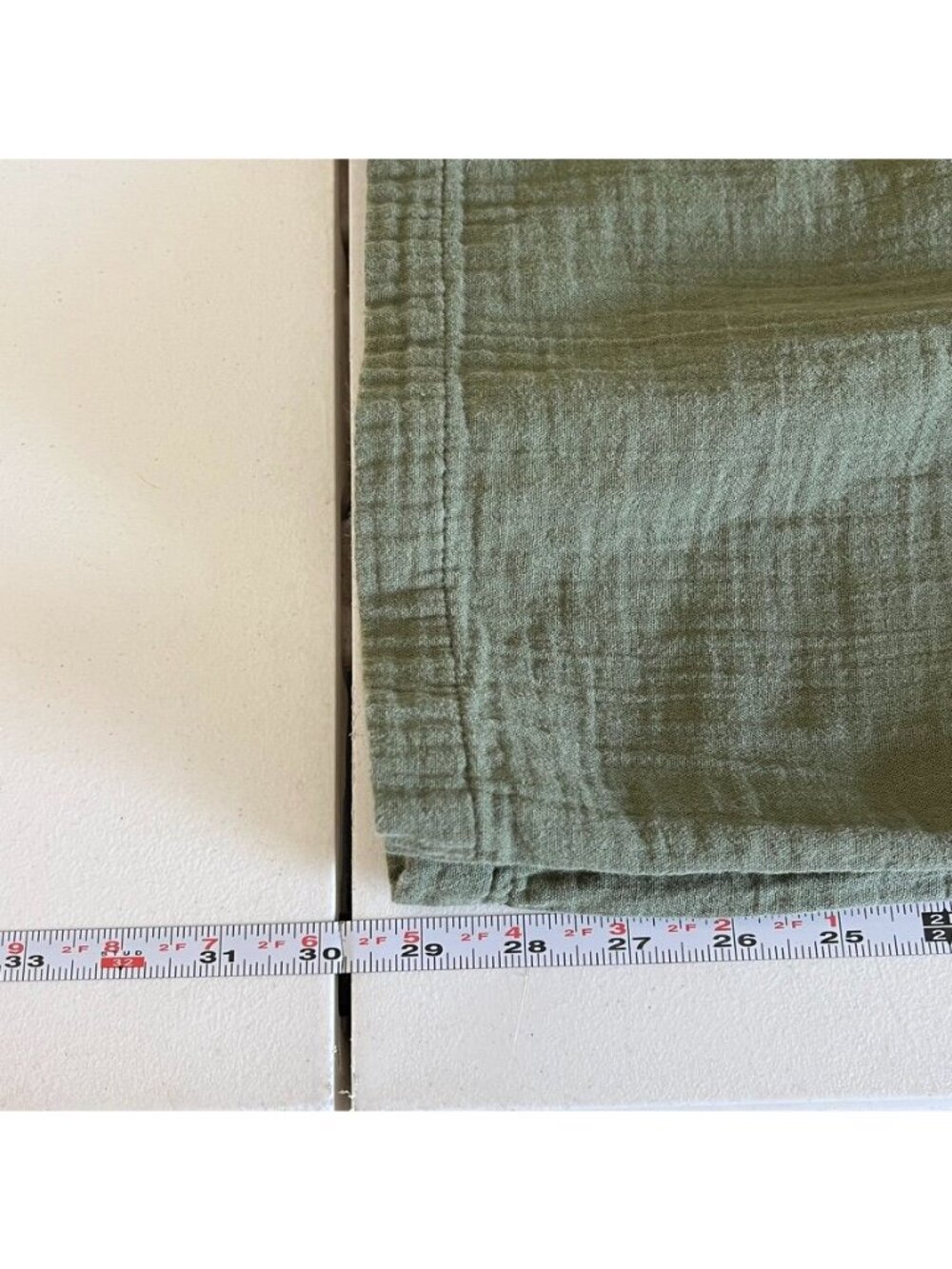 Old Navy Girls Sz M (8) Gauzy Cotton Wide Leg Pants Olive Green Beachy Vacation - Picture 6 of 8